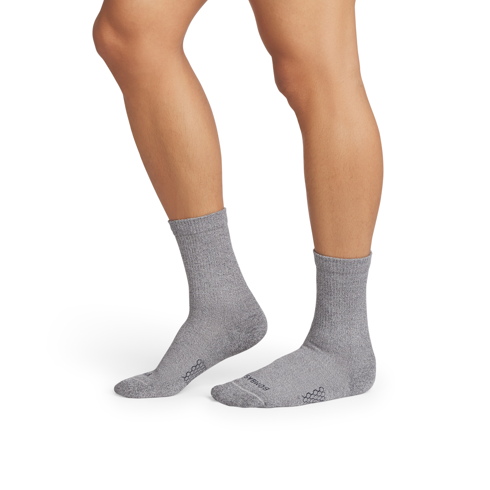 Modern Rib Half Calf Socks - charcoal MO1 [10048]