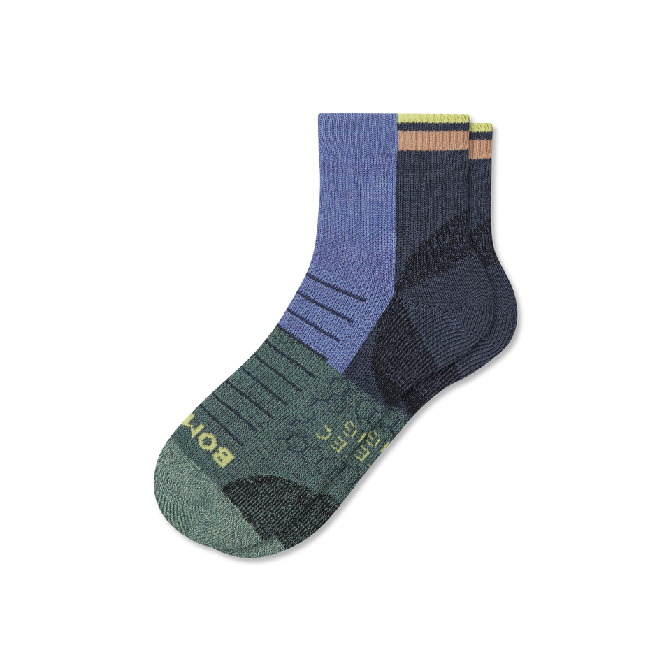 Hiking Quarter Socks - oyster blue L [10075]