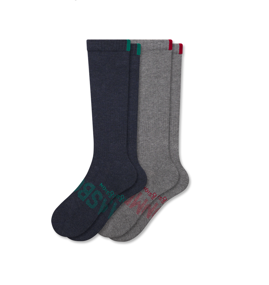 Women’s Everyday Compression Knee High Sock 2-Pack Gift Box - Trail Gym Control