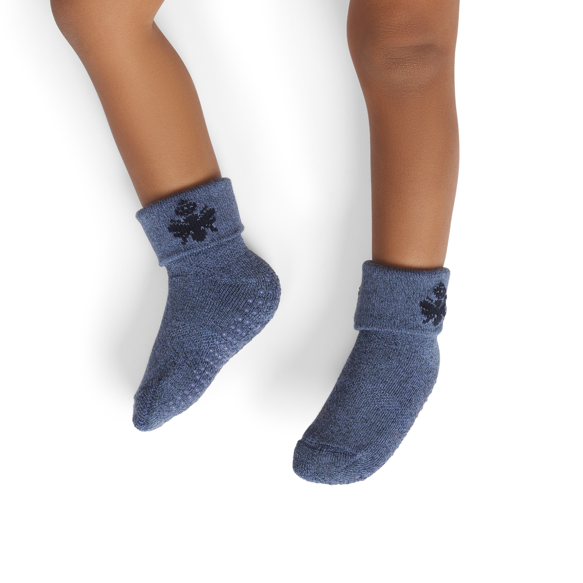 Baby Gripper Socks (6-12 Months) - oyster blue BO1 [10272]