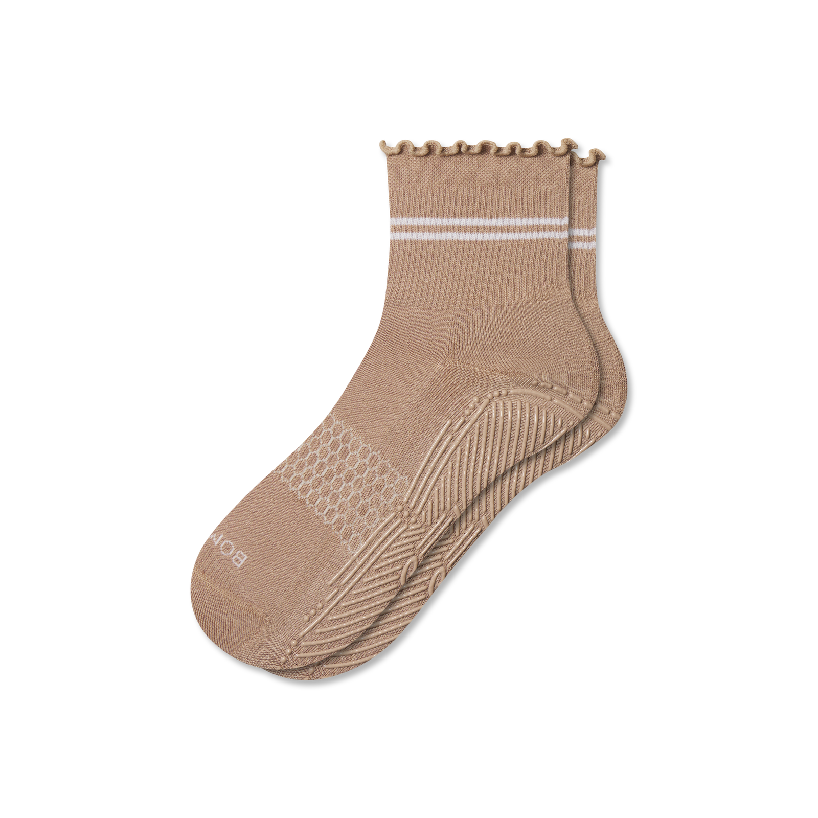 Studio Gripper Quarter Socks - maple tan L [10351]