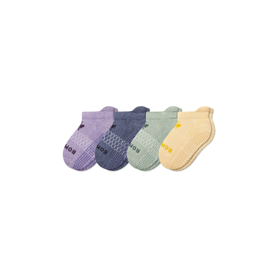 Junior Marl Gripper Ankle Sock 4-Pack - Daily Weekend Move