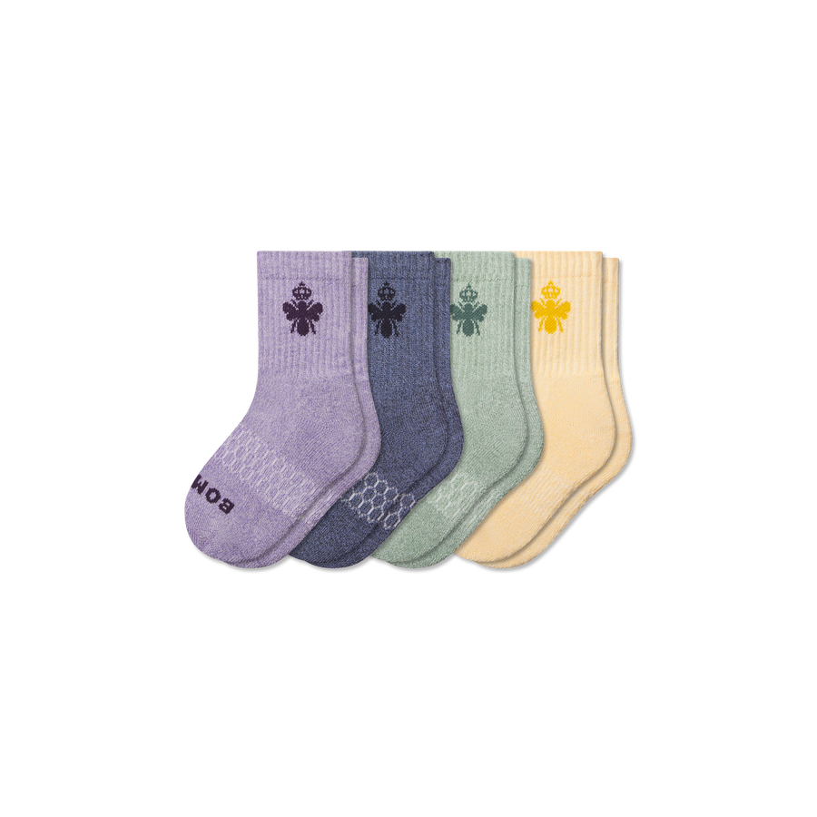 Junior Marl Calf Sock 4-Pack - Outdoor Everyday Wear