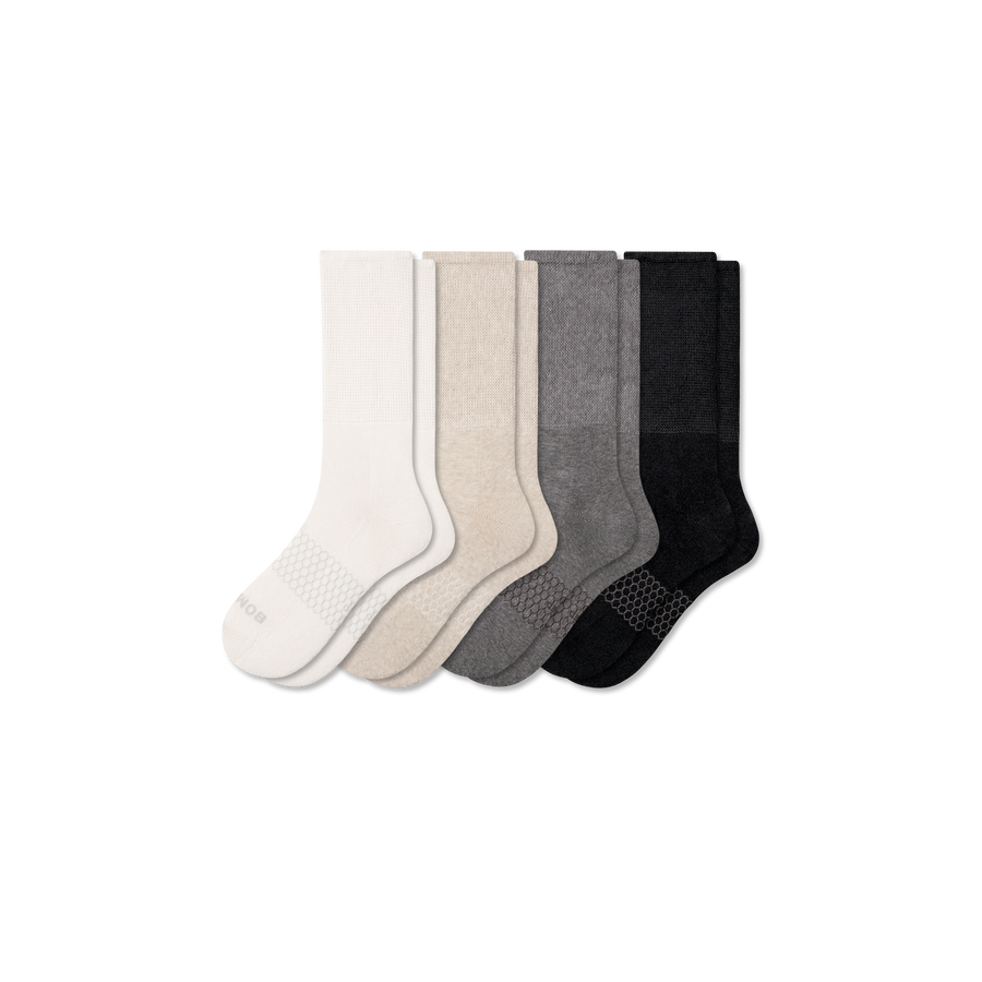 Men's Wide Calf Sock 4-Pack - Outdoor Trail Pair