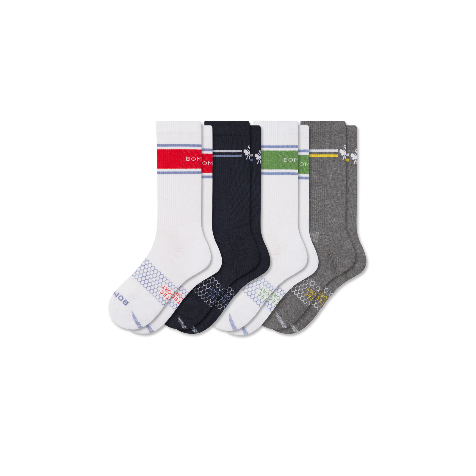 All-Purpose Performance Calf Socks - crimson navy mix L [10578]