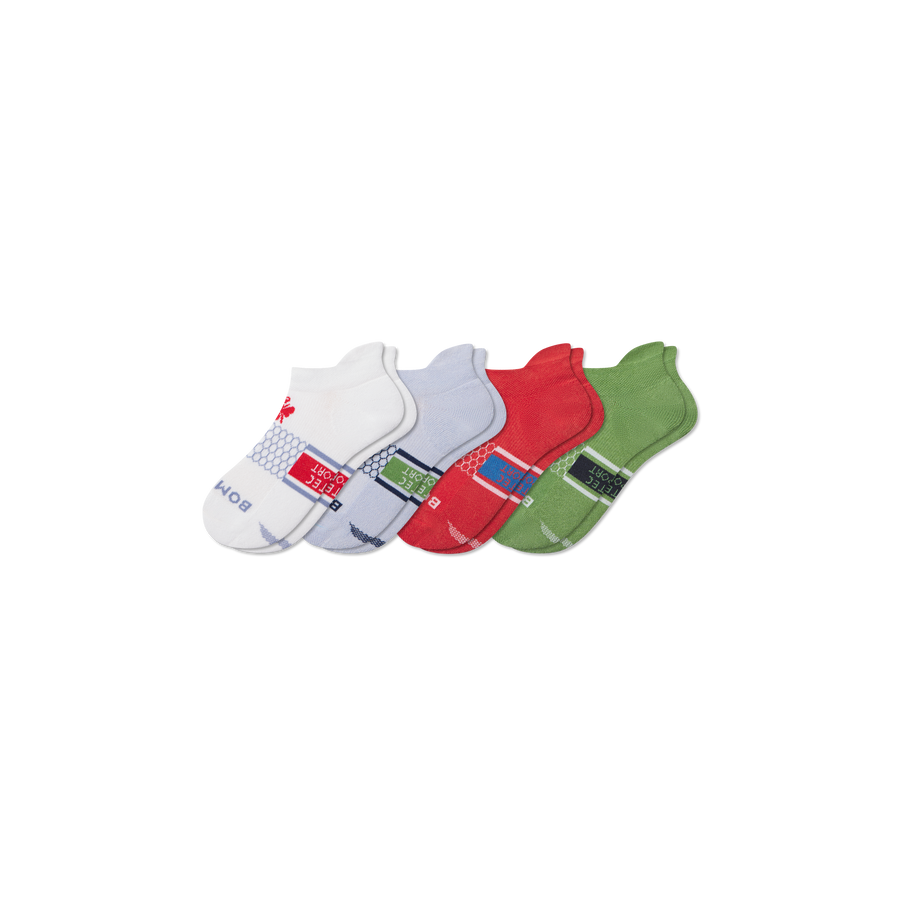 Youth All Sport Ankle Sock 4-Pack - Everyday Crew Fit