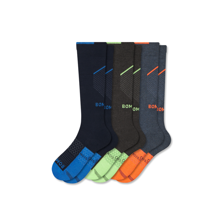 Men's Performance Compression Knee High Sock 3-Pack (20-30mmHg) - Endurance Daily Support