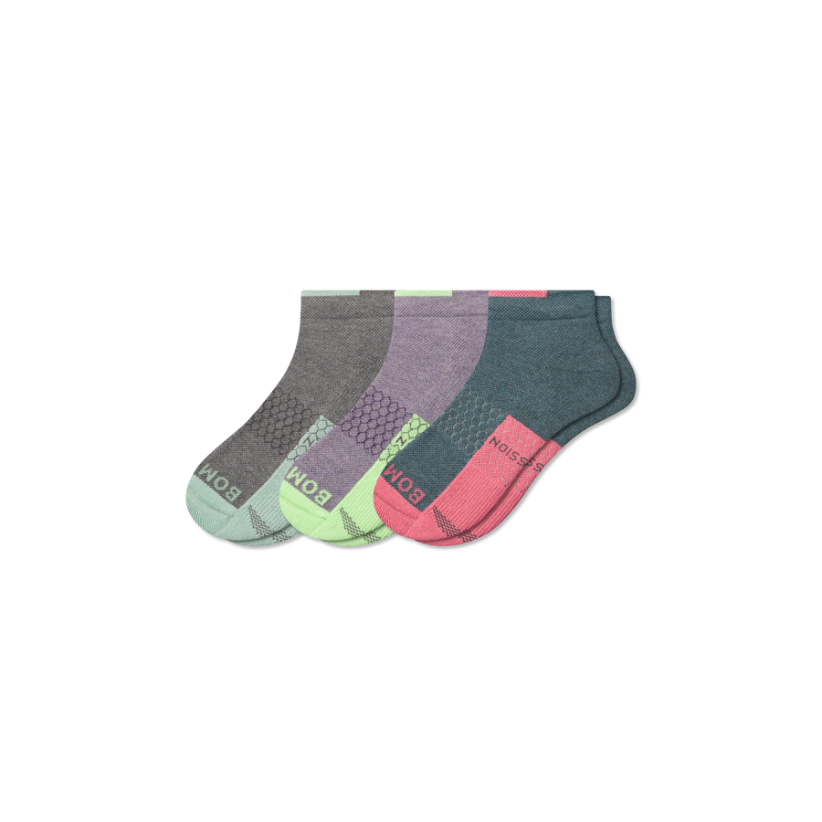 Women's Performance Compression Ankle Sock 3-Pack - Dynamic Stride Support