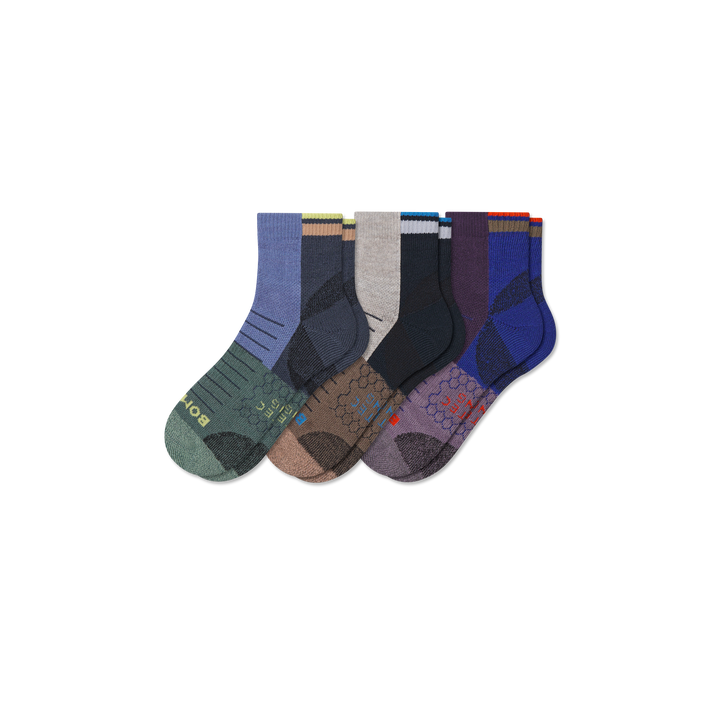 Hiking Quarter Sock 3-Pack - botanic blue mix L [10588]