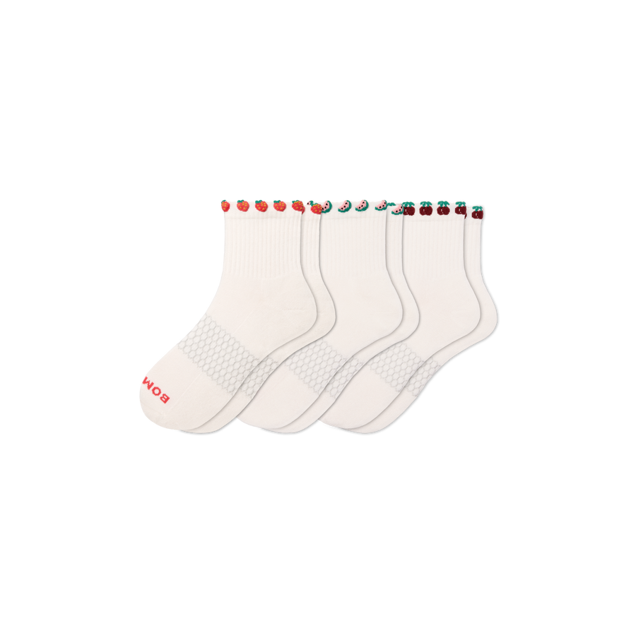 Women's Farmer's Market Quarter Sock 3-Pack - Easy Office Move