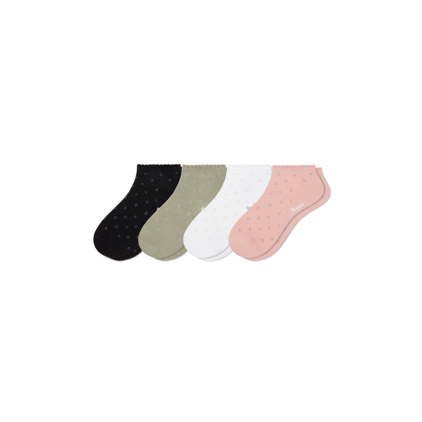 Lightweight Ankle Socks - pink sage mix L [11209]