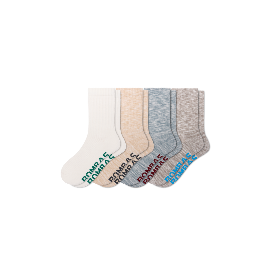 Women's Summer Ragg Half Calf Sock 4-Pack - Steady Home Cushion