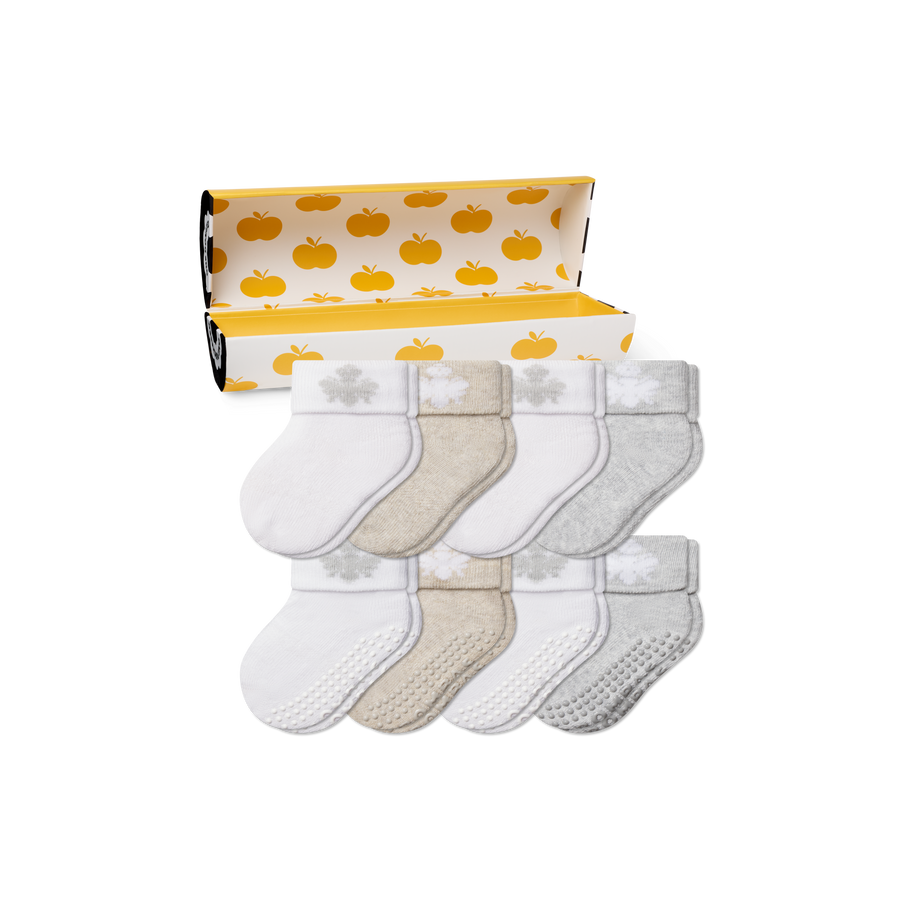 Baby's First Year Sock 8-Pack Gift Box - Ready Carry Choice