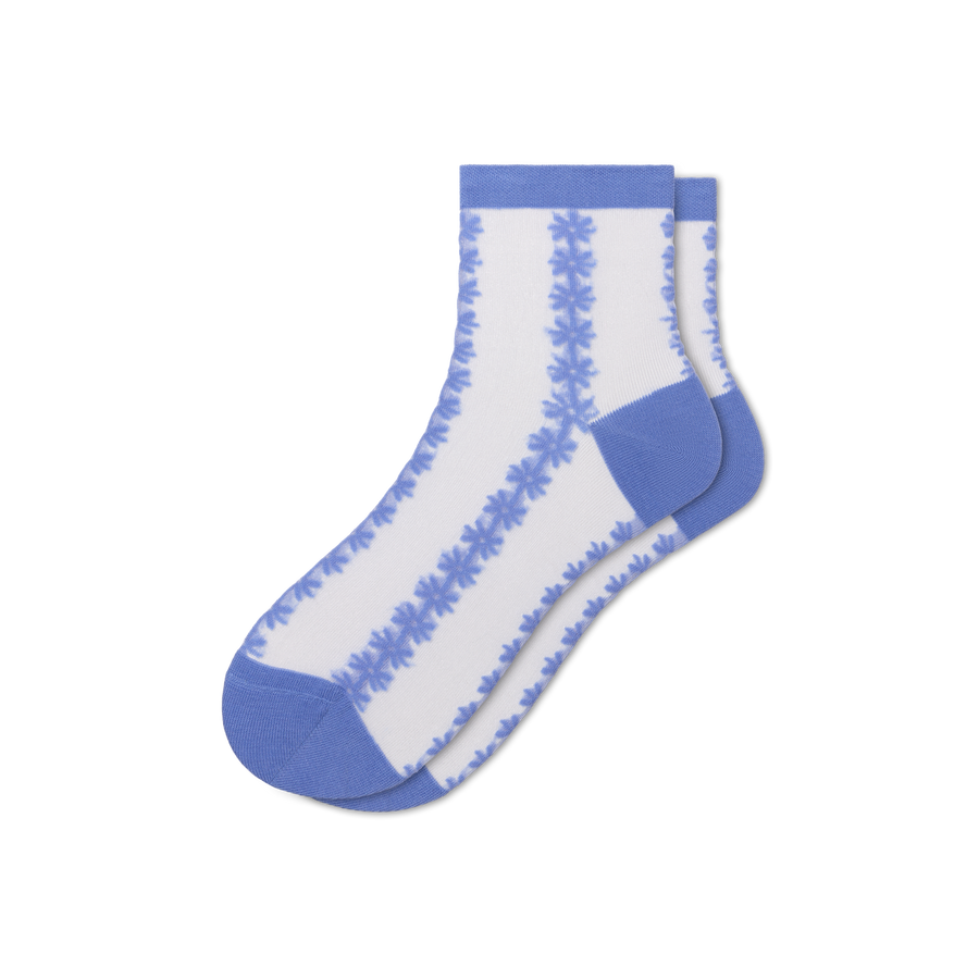 Women’s Sheer Quarter Socks - Modern No Show Rotation
