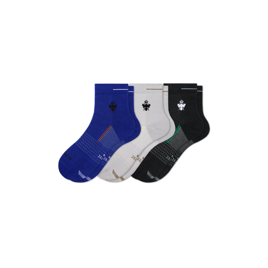 Men's Run Quarter Sock 3-Pack - Cozy Lounge Move