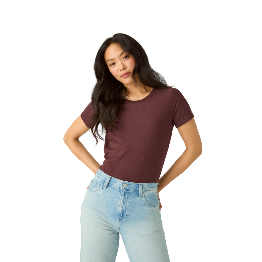 Women's Air Slub Crew Neck T-Shirt - Cotton Everyday Comfort
