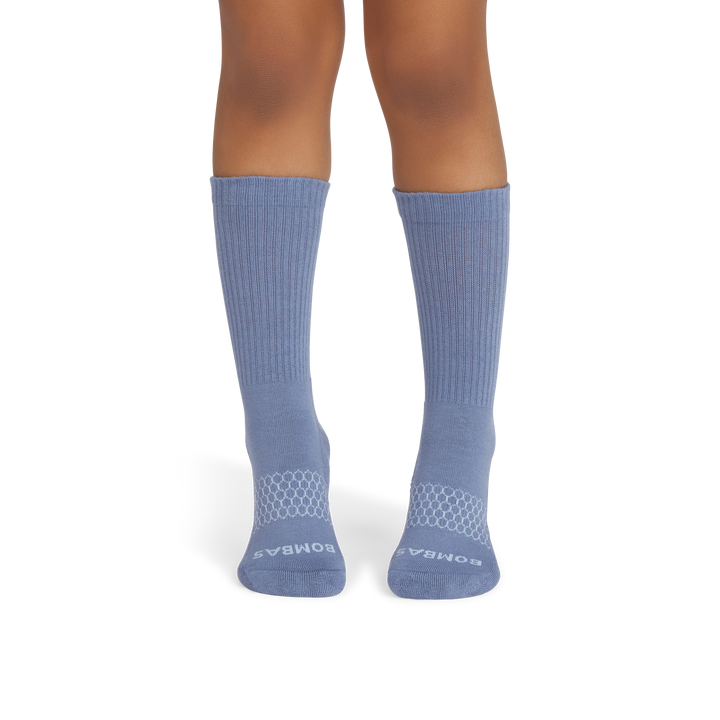 Youth Solids Calf Socks - blue smoke YO1 [6570]