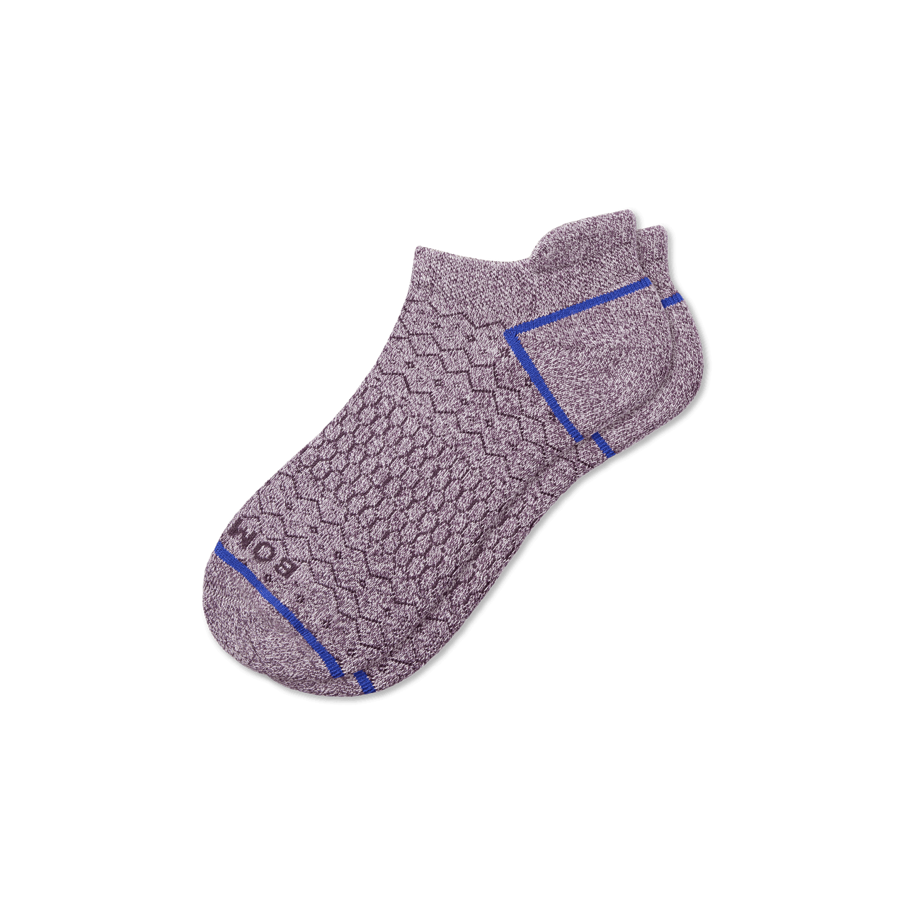 Women's Fair Isle Ankle Socks Purple Plum L
