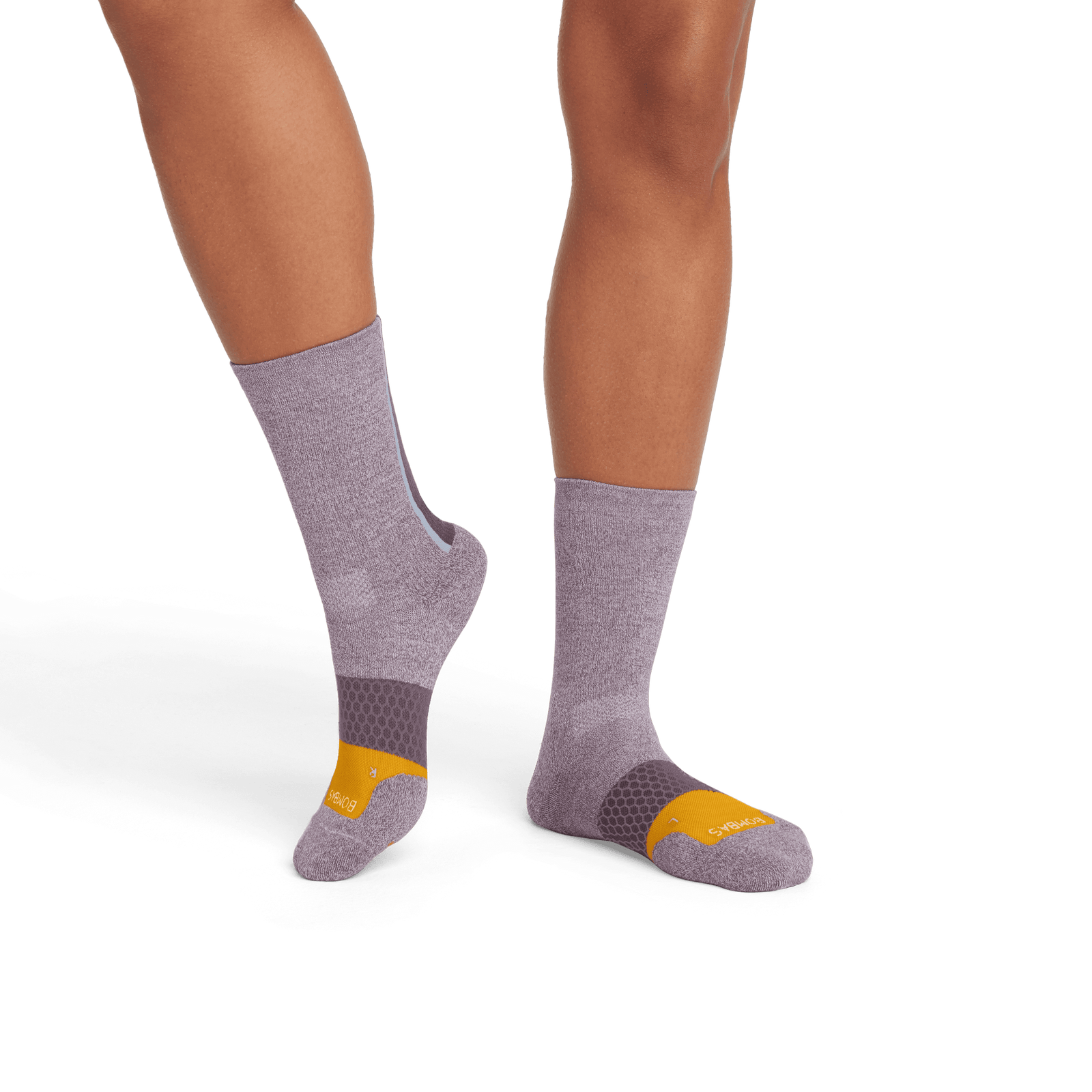 Running Calf Socks steelpurple-mango-WO-2-transparent