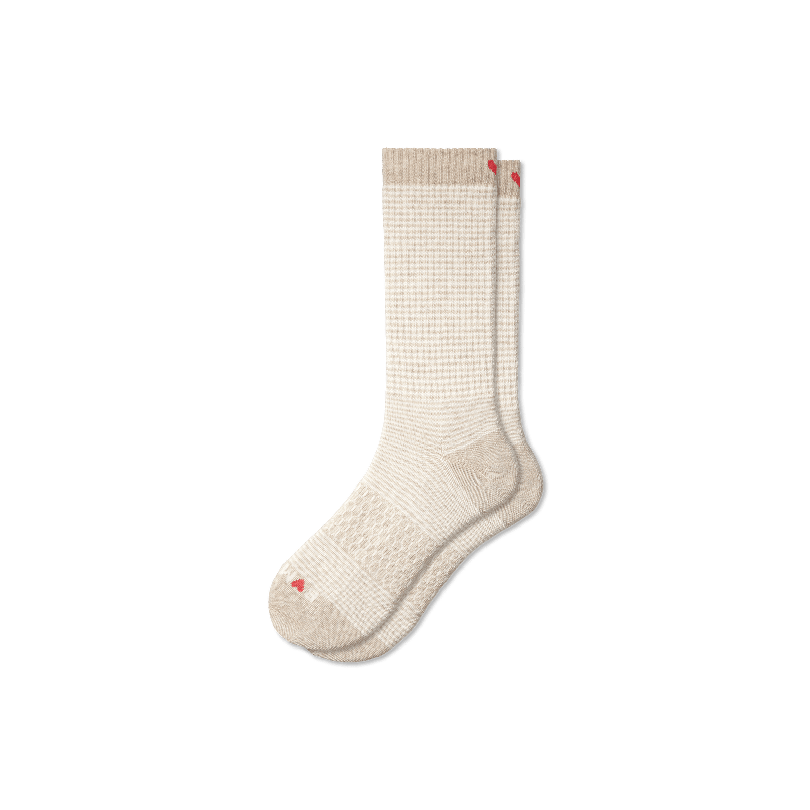Valentine's Day Calf Socks smokeytaupehtr-layflat-1-transparent