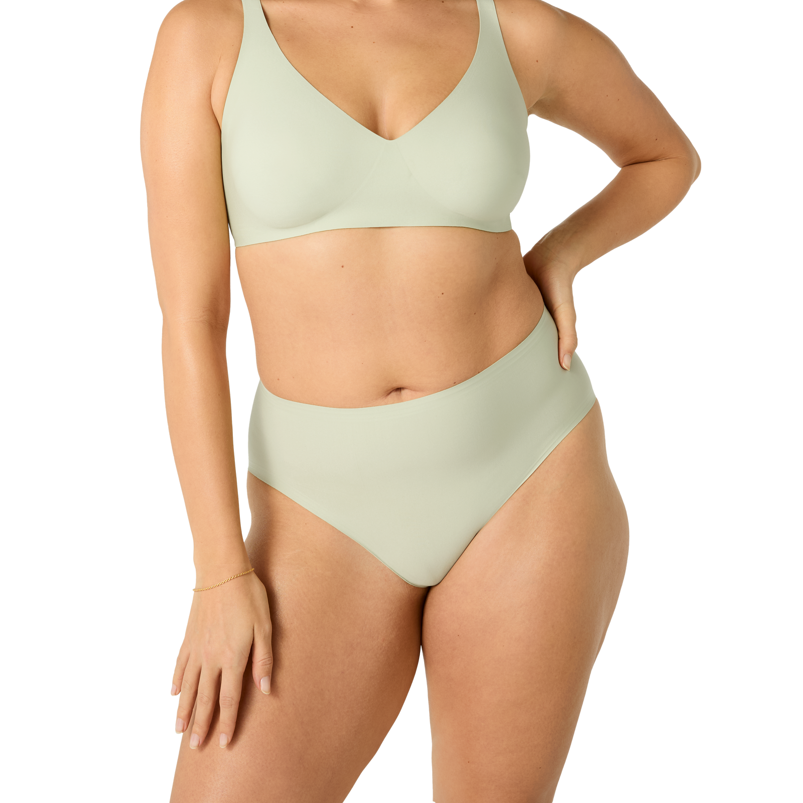 No Show High Rise Brief - Mica Sage WO1 [7197]