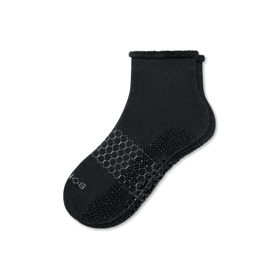 Men's Merino Wool Blend Roll-Top Gripper House Socks - Fresh Studio Step