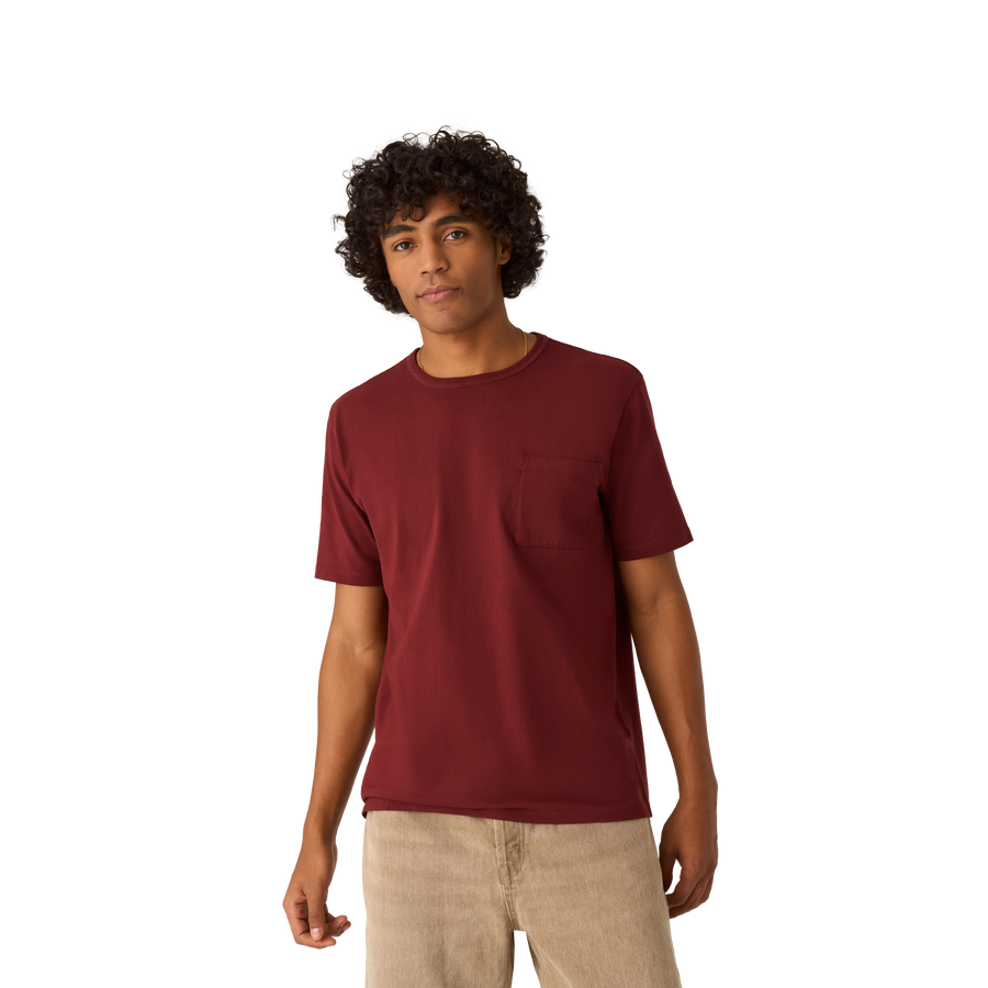 Men’s Premium Weight Pocket Crew Neck T-Shirt - Modern Weekend Cut