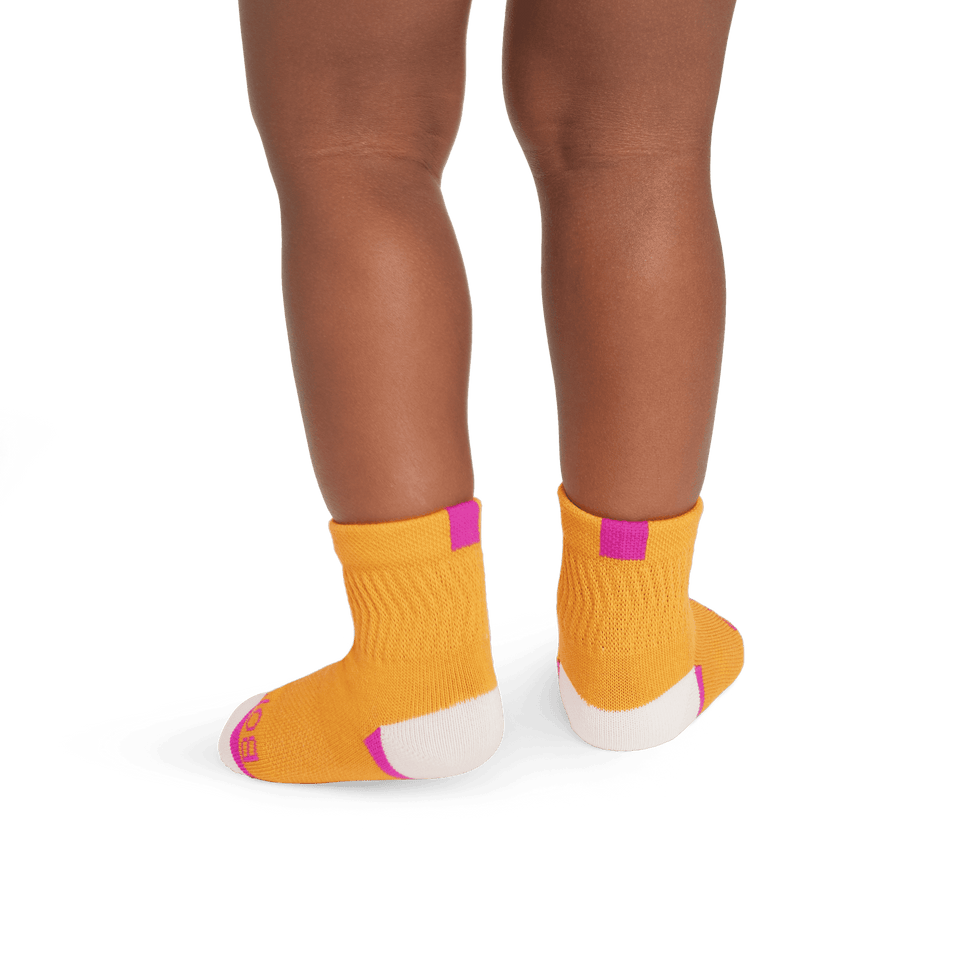 Toddler Lightweight Calf Socks mangoburst--2-transparent