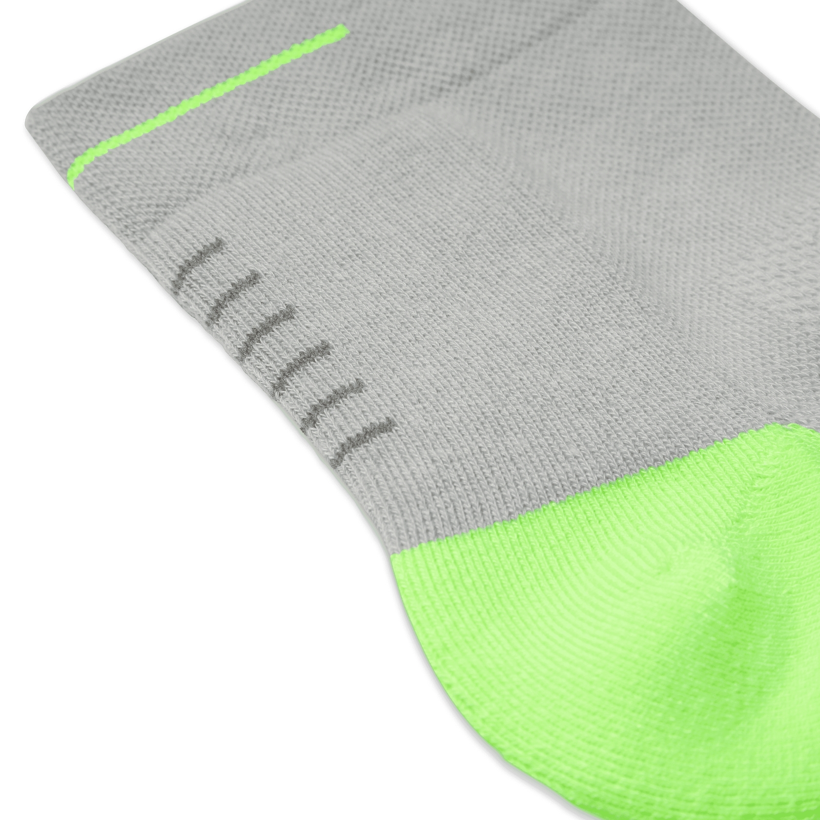 Running Quarter Socks harborgrey-neonyellow-detail-4-transparent