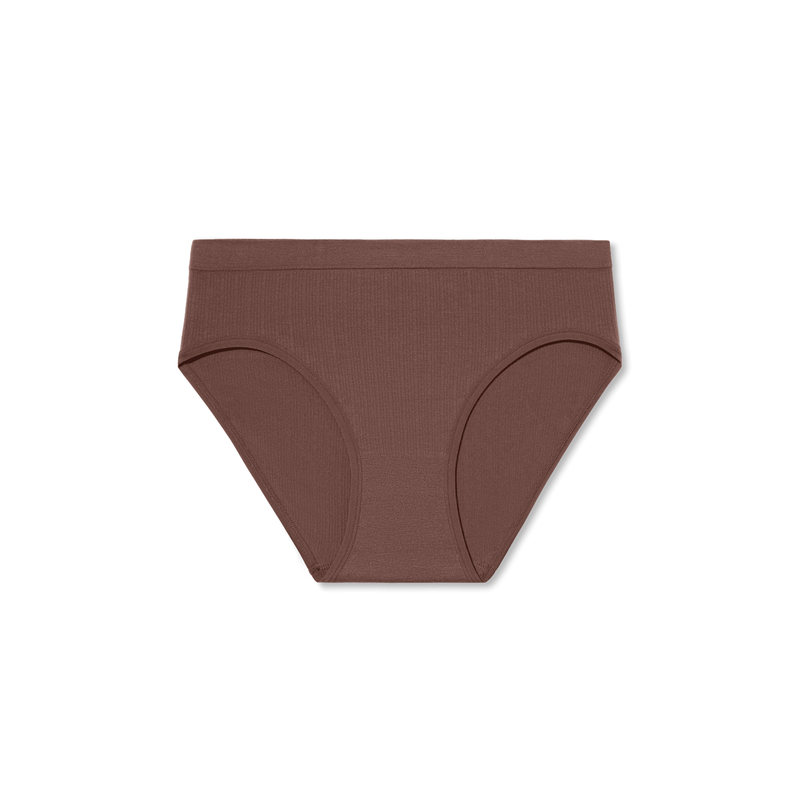 Women's Ribbed Seamless Brief - Hickory L Front [7716]
