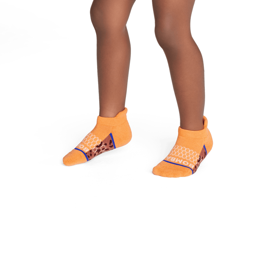 Wild Wear Ankle Socks - Peach Cloud Leopard TO1 [7823]
