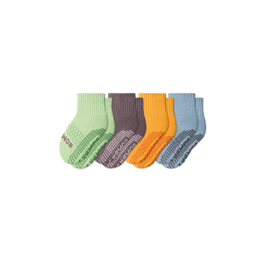 Toddler Gripper Calf Socks 4-Pack - Active Office Cushion