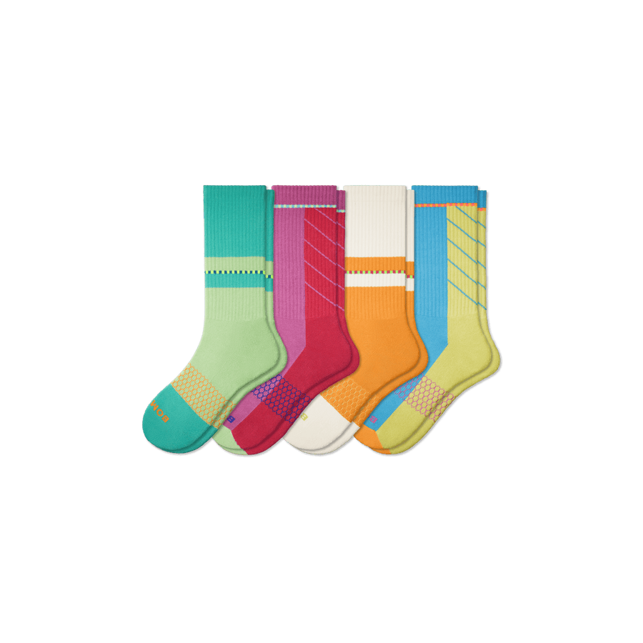 Black Hive Collection Calf Sock 4-Pack - Studio Low Cut Fit