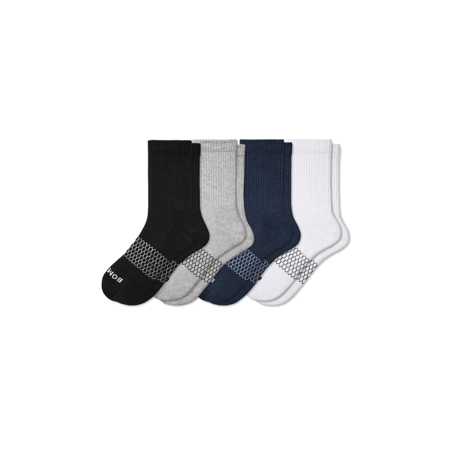 Men's Solids Half Calf Sock 4-Pack - Run Crew Support