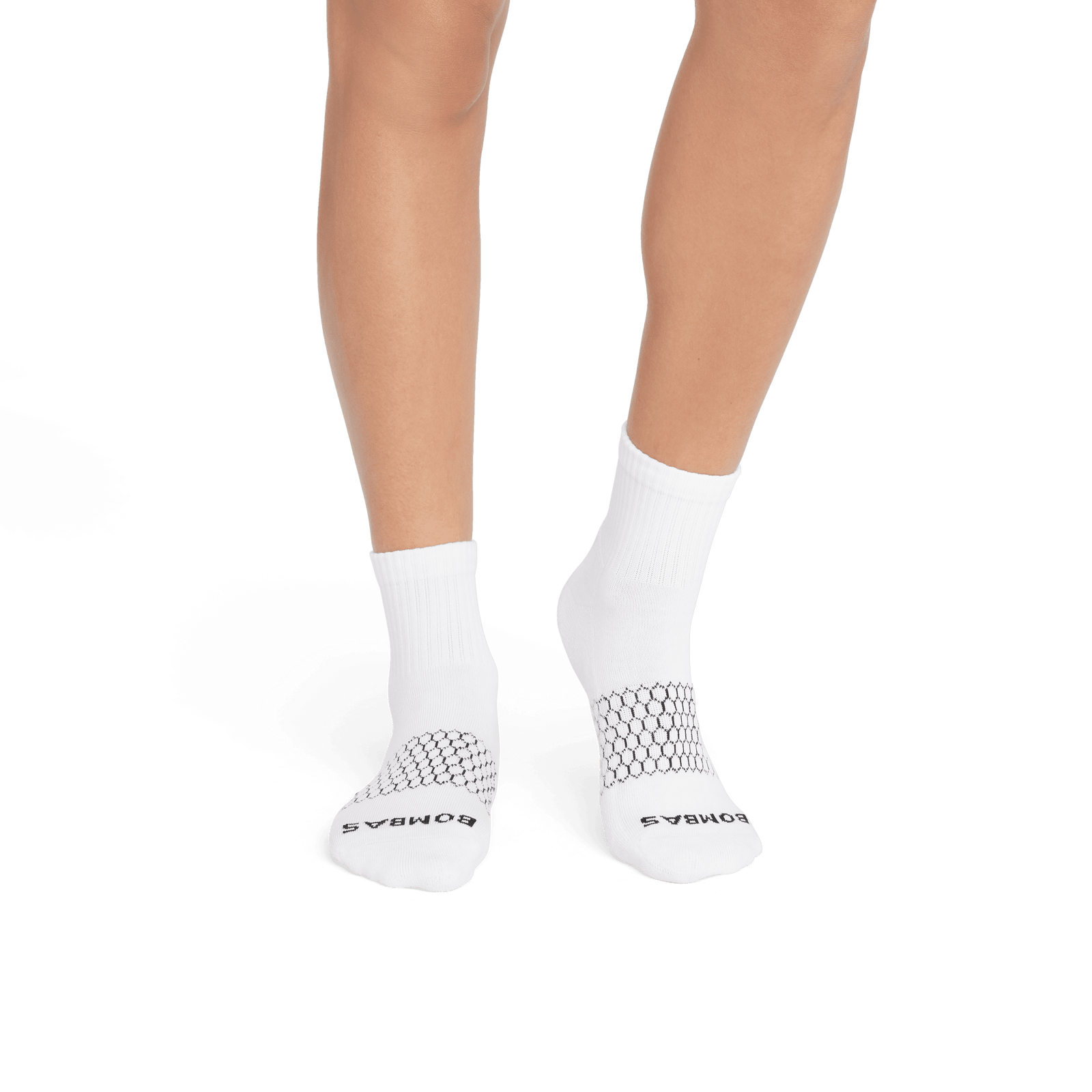 Solid Quarter Socks - White WO1 [8002]