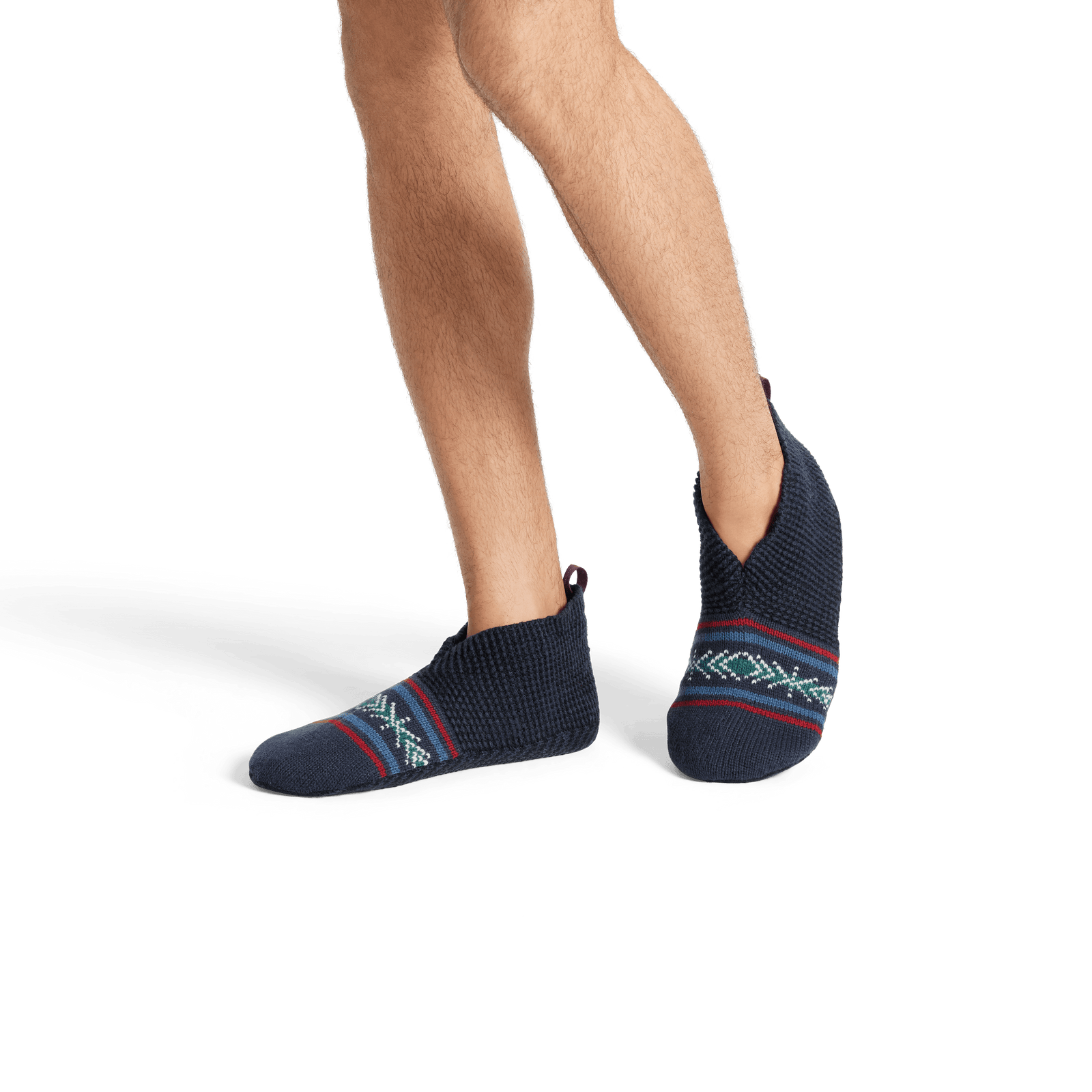 Patterned Gripper Slipper - Navy MO1 [8025]