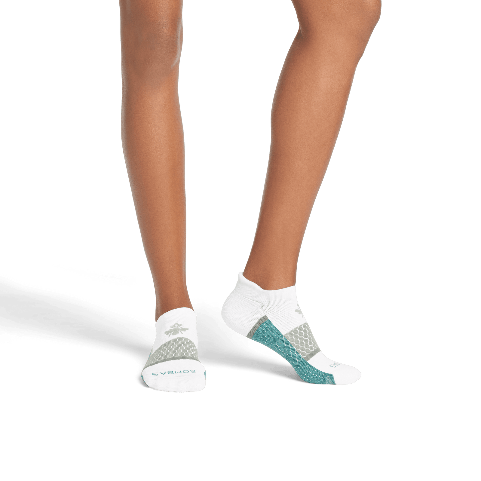 Golf Ankle Socks - White Putty Green WO1 [8079]