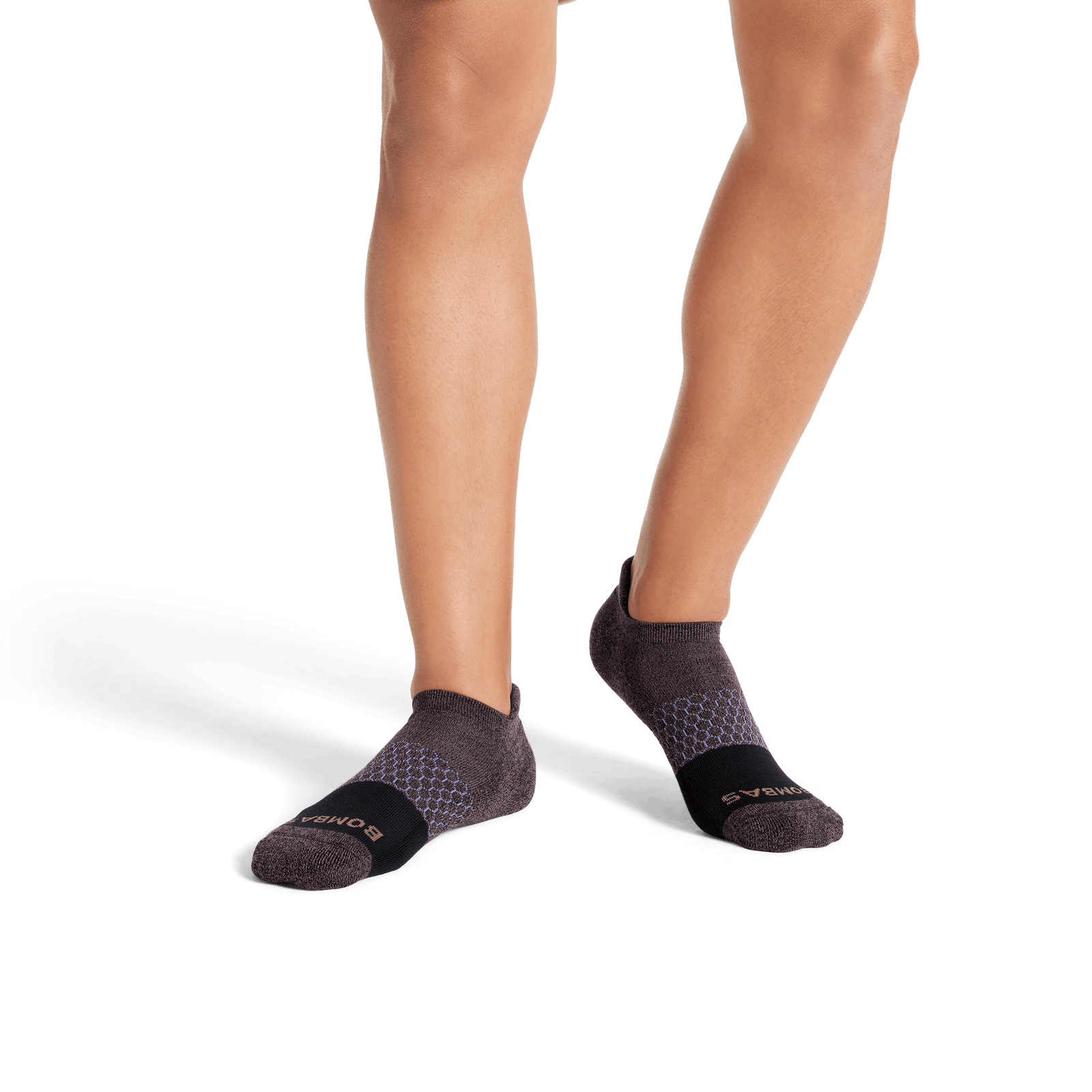 Marl Ankle Socks - Black / Mineral Purple MO1 [8101]