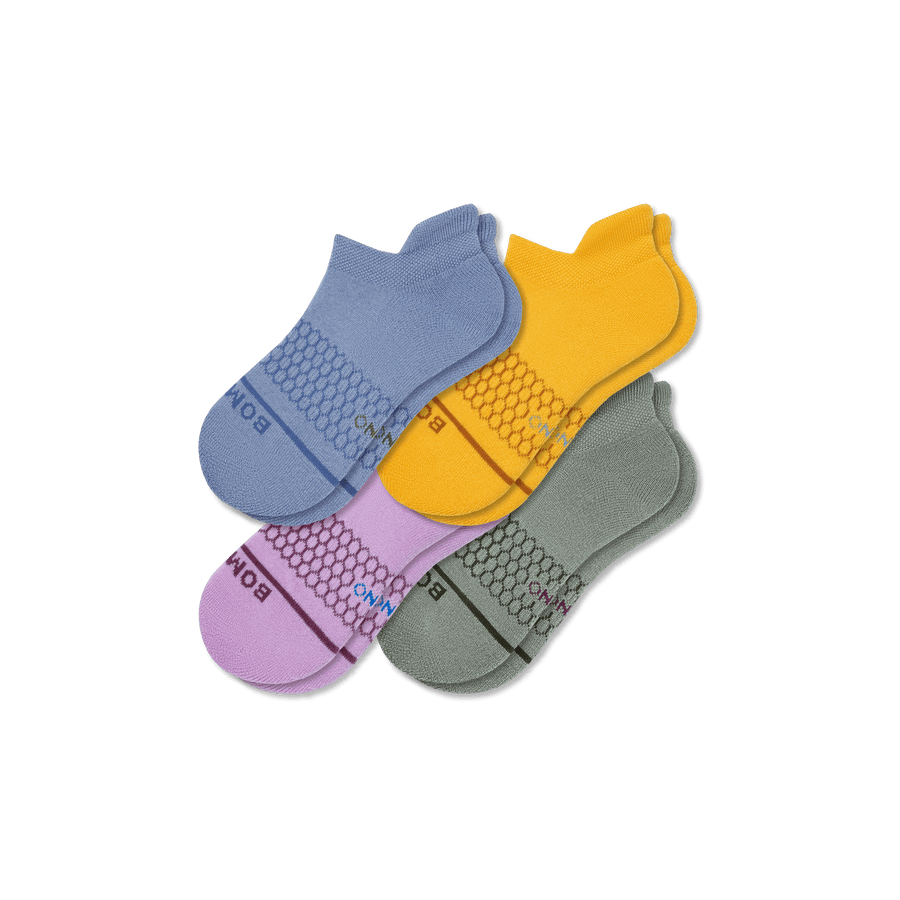Youth Merino Wool Blend Ankle Sock 4-Pack - Outdoor No Show Step