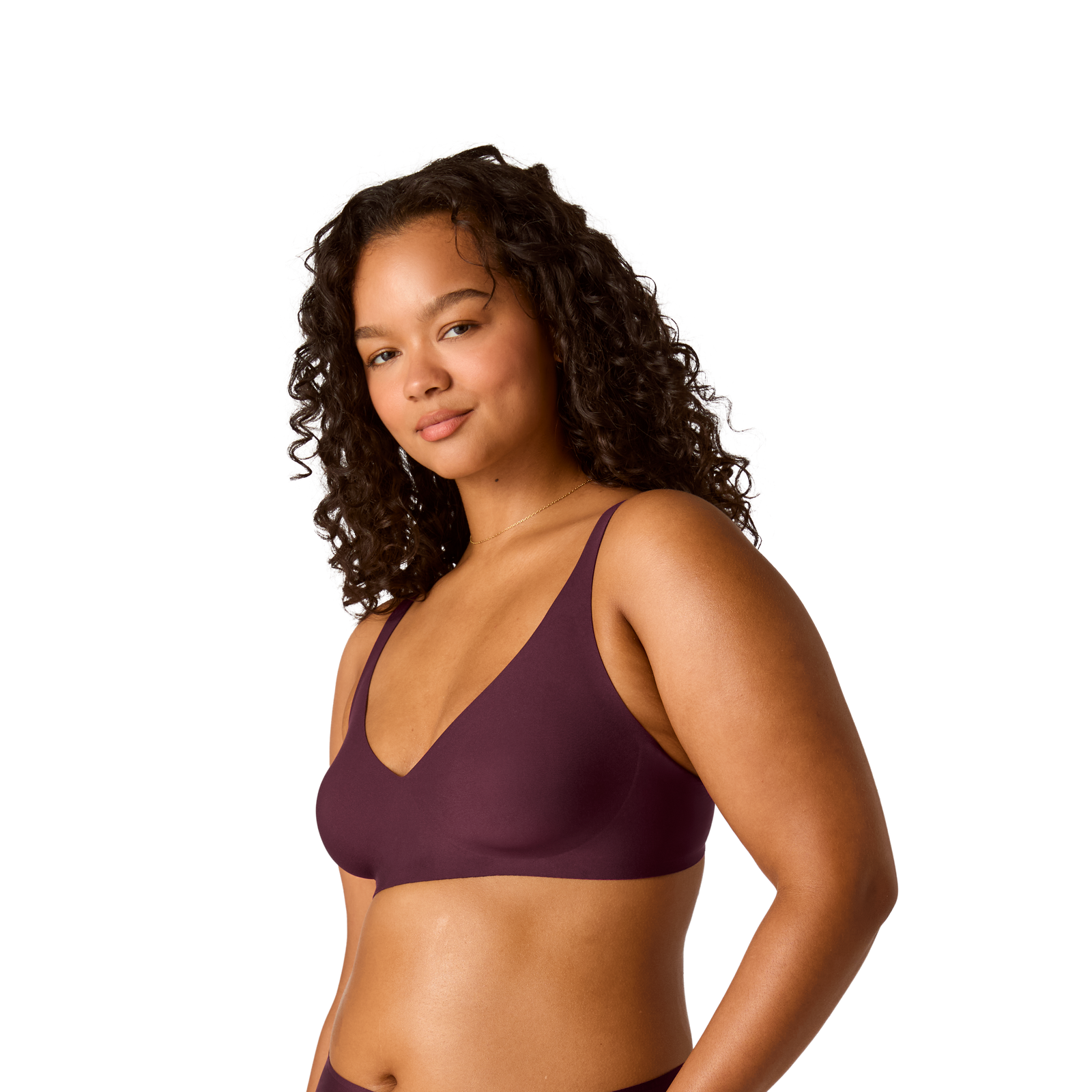 Women's No Show Plunge Bralette - All Spice WO2 [8252]