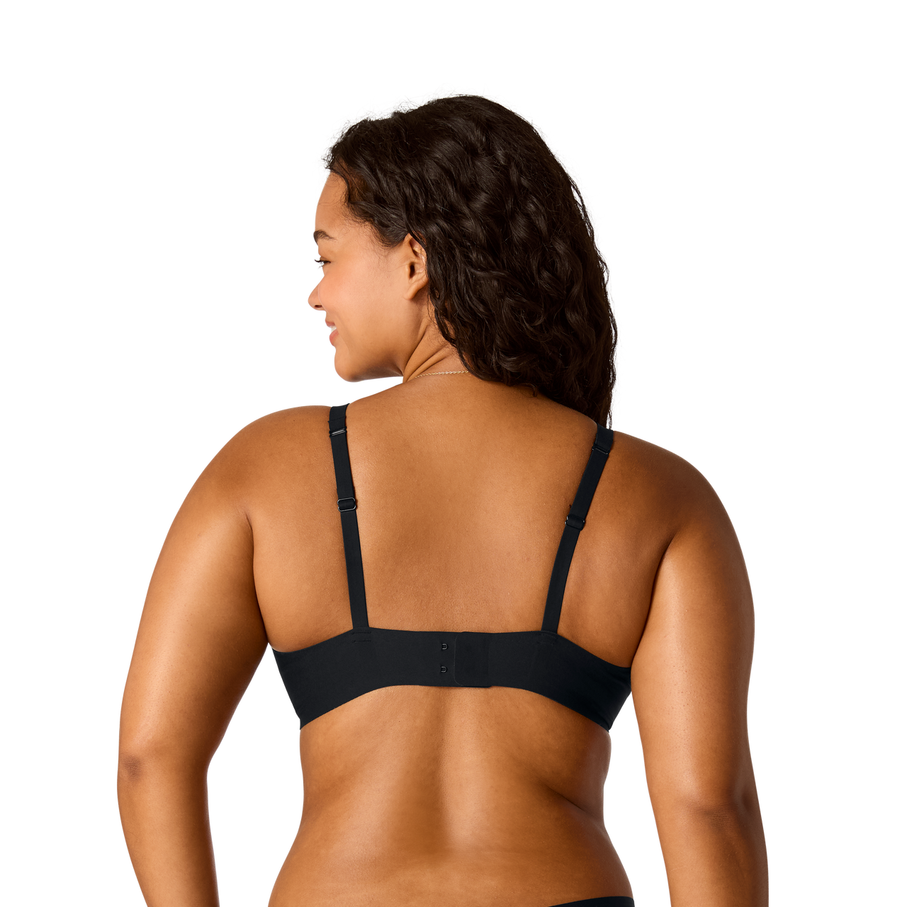No Show Plunge Bralette - Black WO1 [8252]