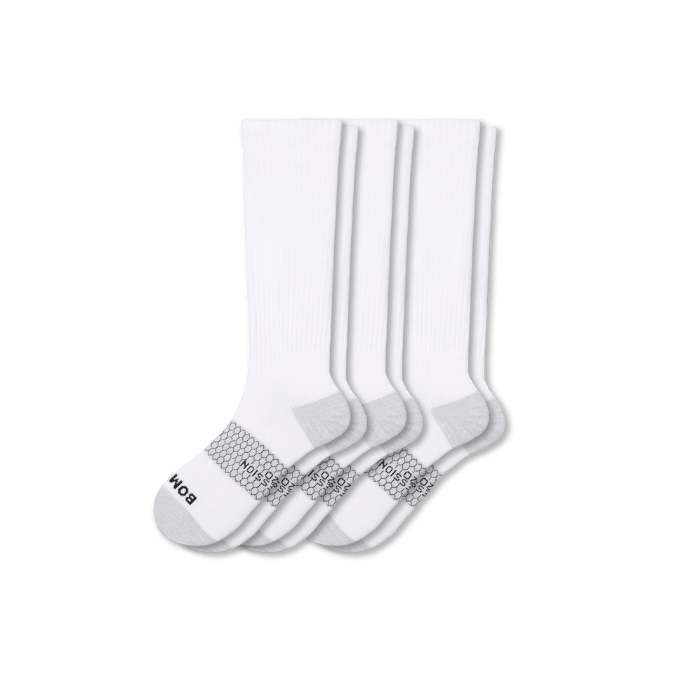 Everyday Compression Sock 3-Pack (15-20mmHg) - Bright White L [8400]