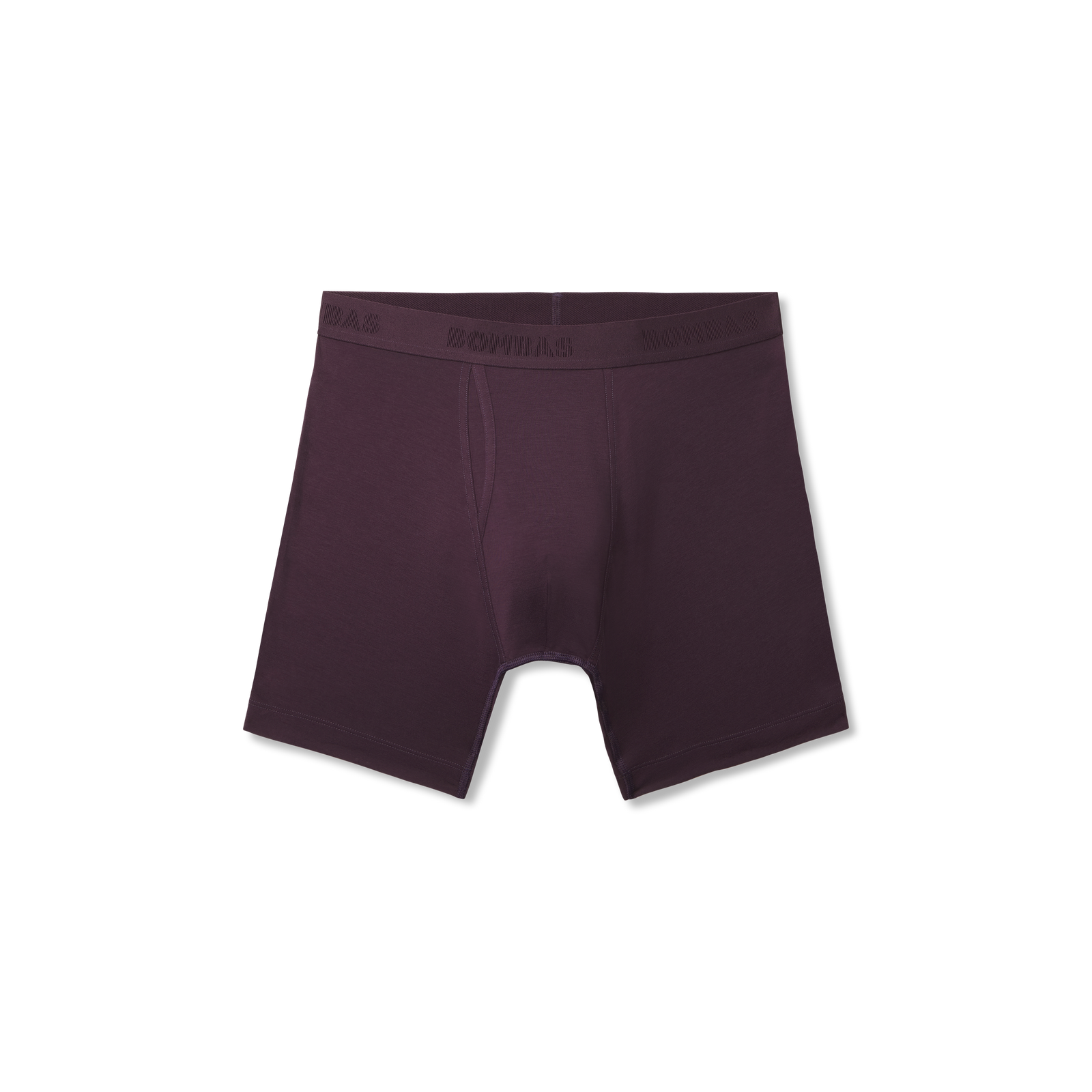 Men's Cotton Modal Blend Boxer Brief - Classic Fly - Purple Plum L [8470]