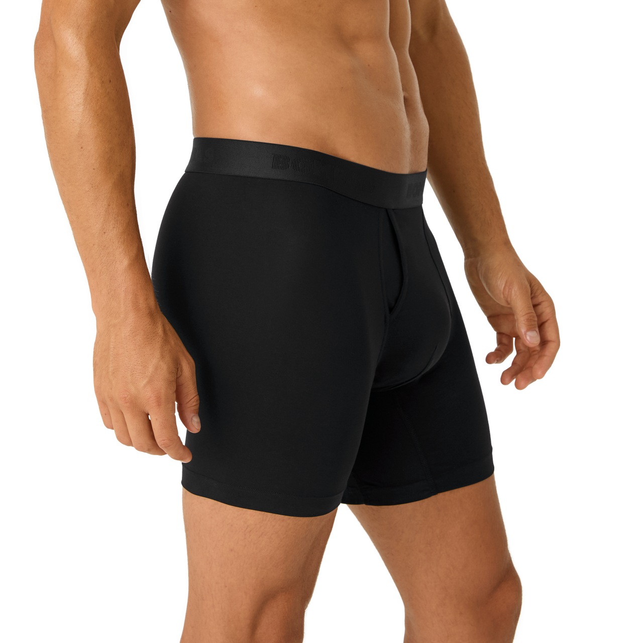 Cotton Modal Blend Boxer Brief - Classic Fly - Black MO2 [8470]