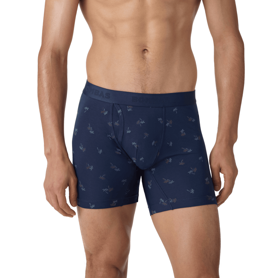 Men's Cotton Modal Blend Boxer Brief 6" - Modal Base Support