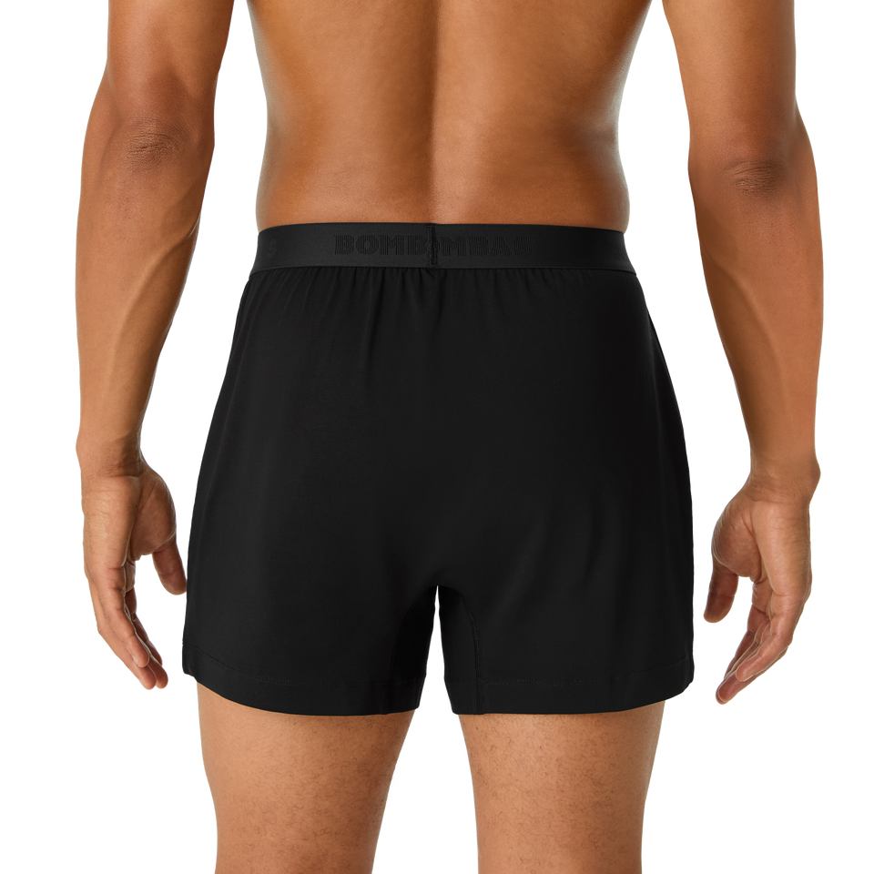 Cotton Modal Blend Boxer - Black MO3 [8473]