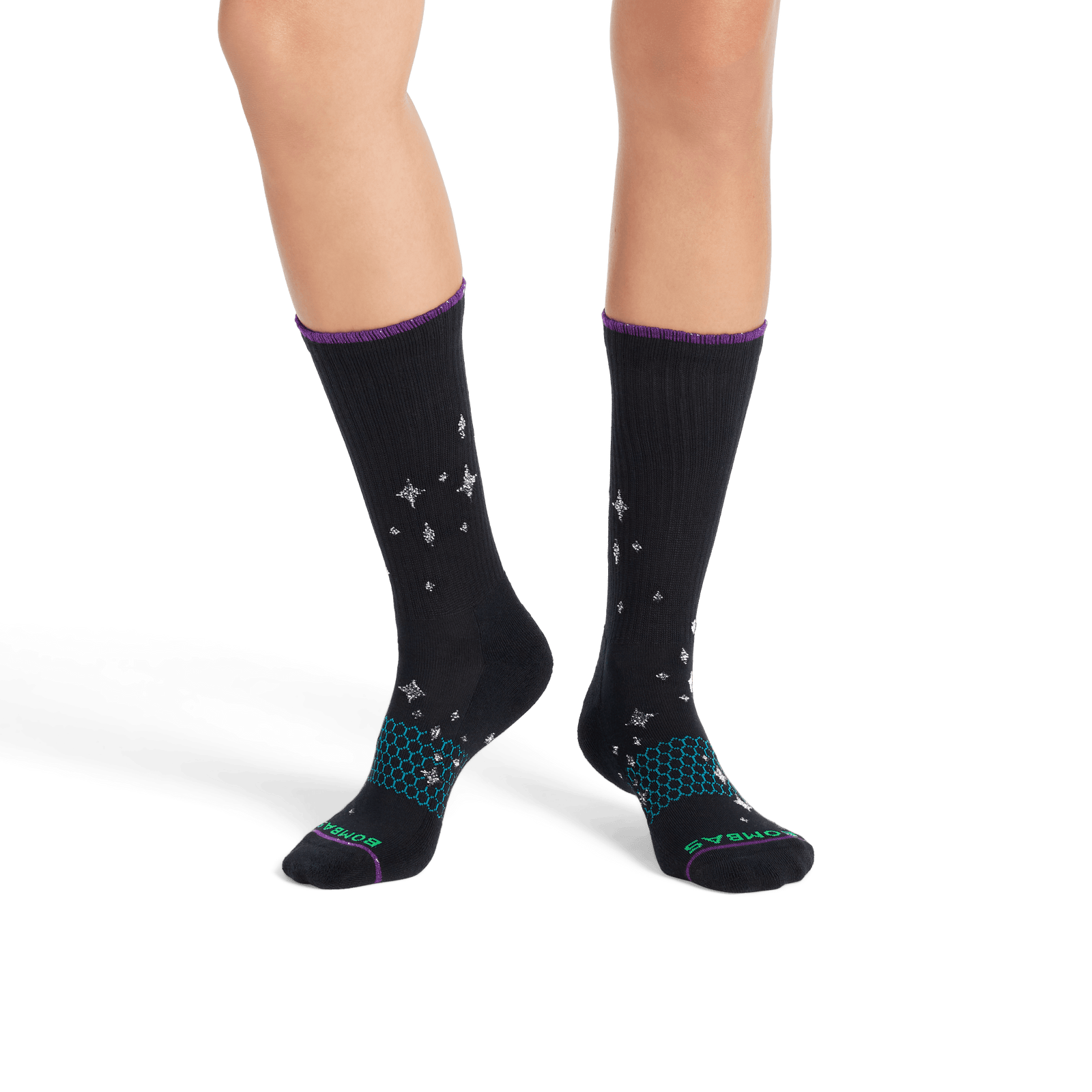 Wicked X Bombas Calf Socks - Black WO1 [8498]