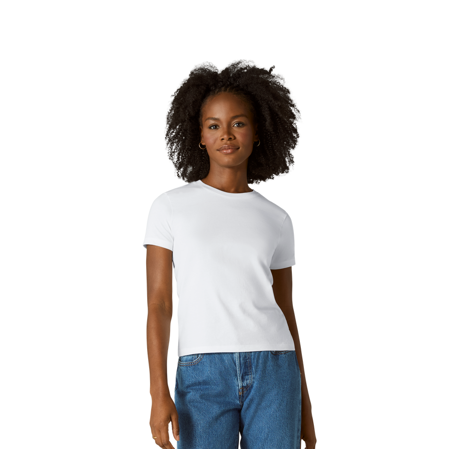 Women's Pima Cotton Slim Crew Neck T-Shirt - Travel Layer
