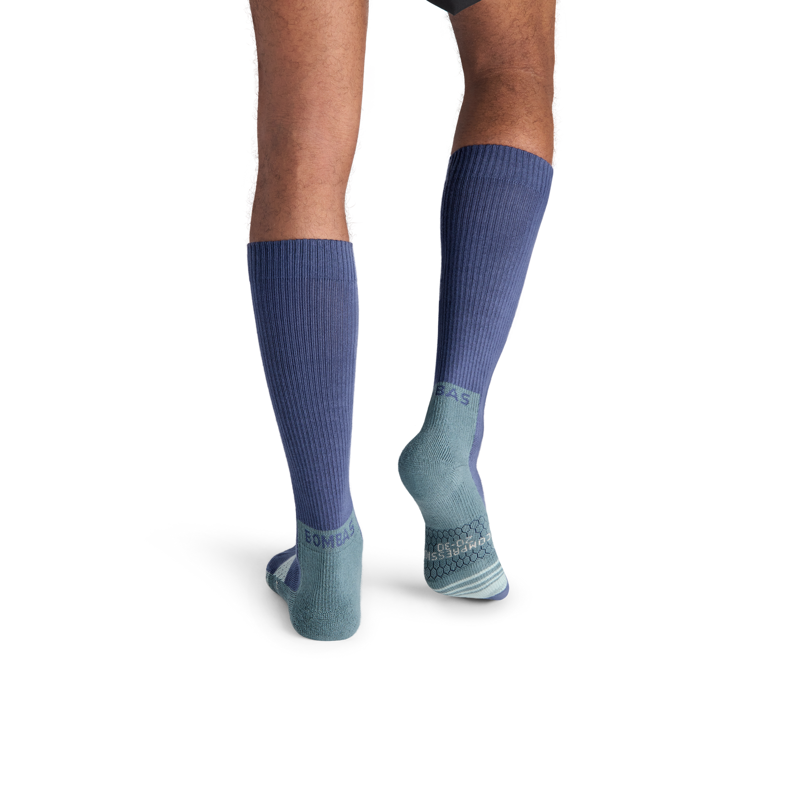 Performance Compression Knee High Socks - Navy Dusk / Washed Terracotta MO2 [8578]