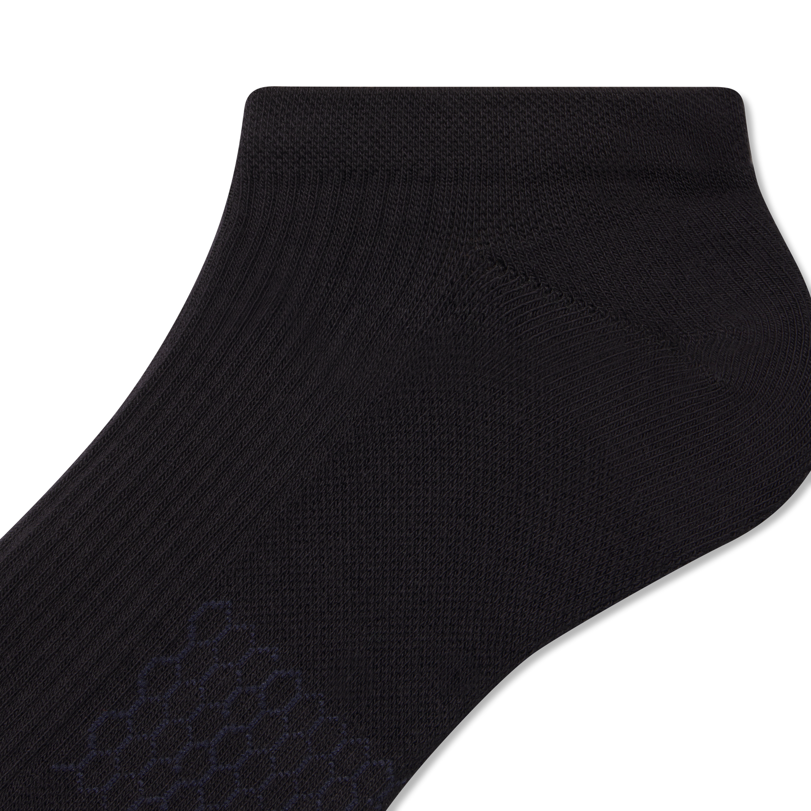 Modern Rib Ankle Socks - Black Detail [8606]